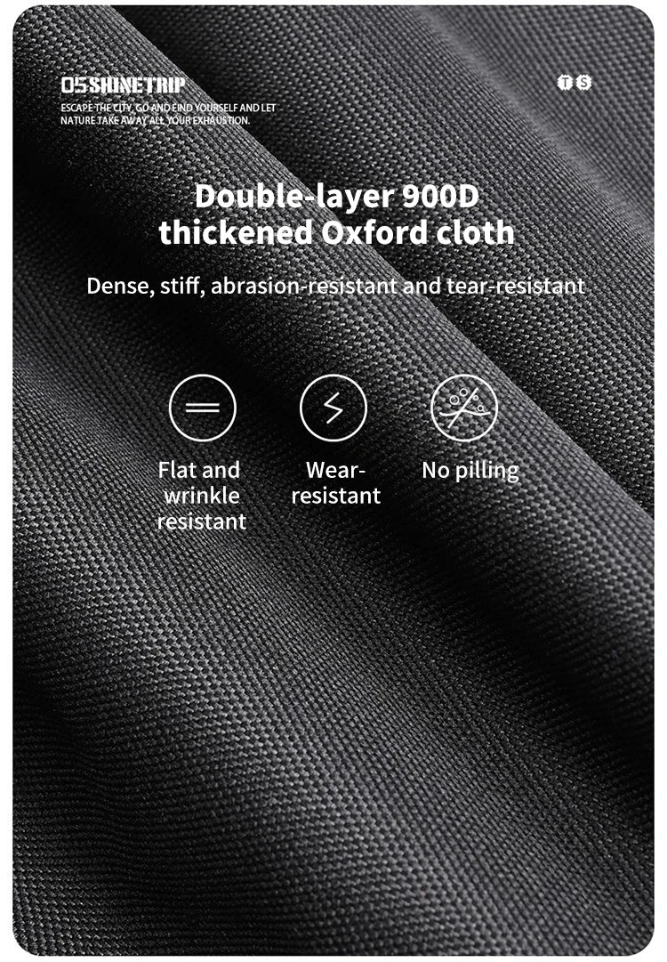 ShineTrip Outdoor Tactical Chair Lightweight Aluminium Foldable Kermit Chair Detachable Portable Blackout Camping Chair