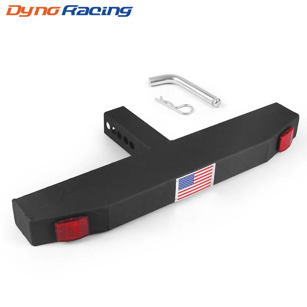 60cm Hitch Mount Bump Step Anti Slip USA Style For 2'' Hitch Receiver With Safety Reflectors For RV SUV Truck Flatbed Camper