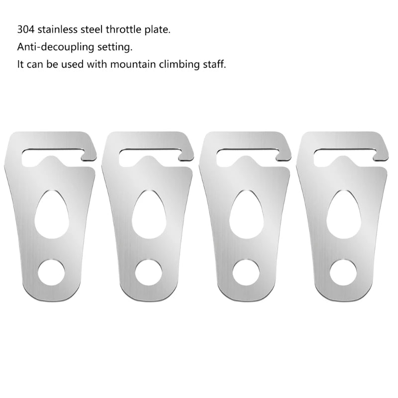 Tent Adjuster Wind Rope Buckle Camping Rope Buckle Tent Rope Tightener Stainless Tent Fasteners Tent Wine Rope Tightener