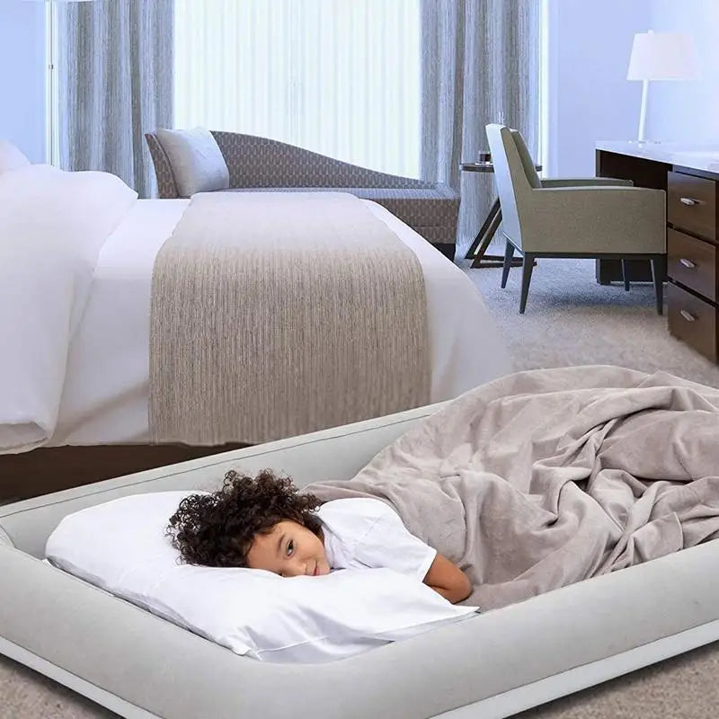 Inflatable Baby Bed Folding Kid Sleeping Bed Air Mattresses Car Rear Children's Air Travel High-Speed Rail Plane Sleeping Pad