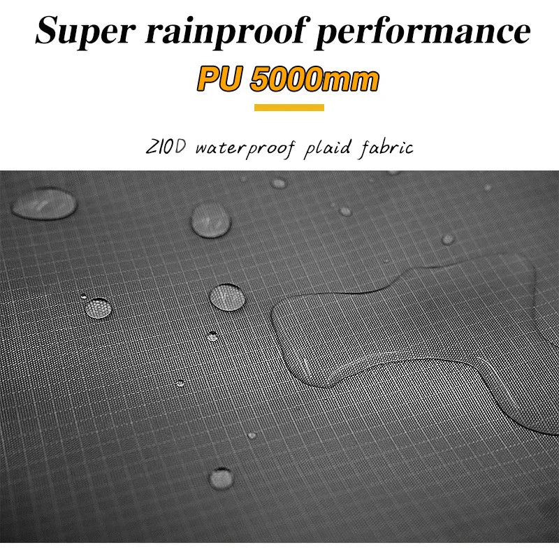 Car Side Awning Tent 3x5 Black Coating Tarp Camping Waterproof Canopy Outdoor Car Rear Tent