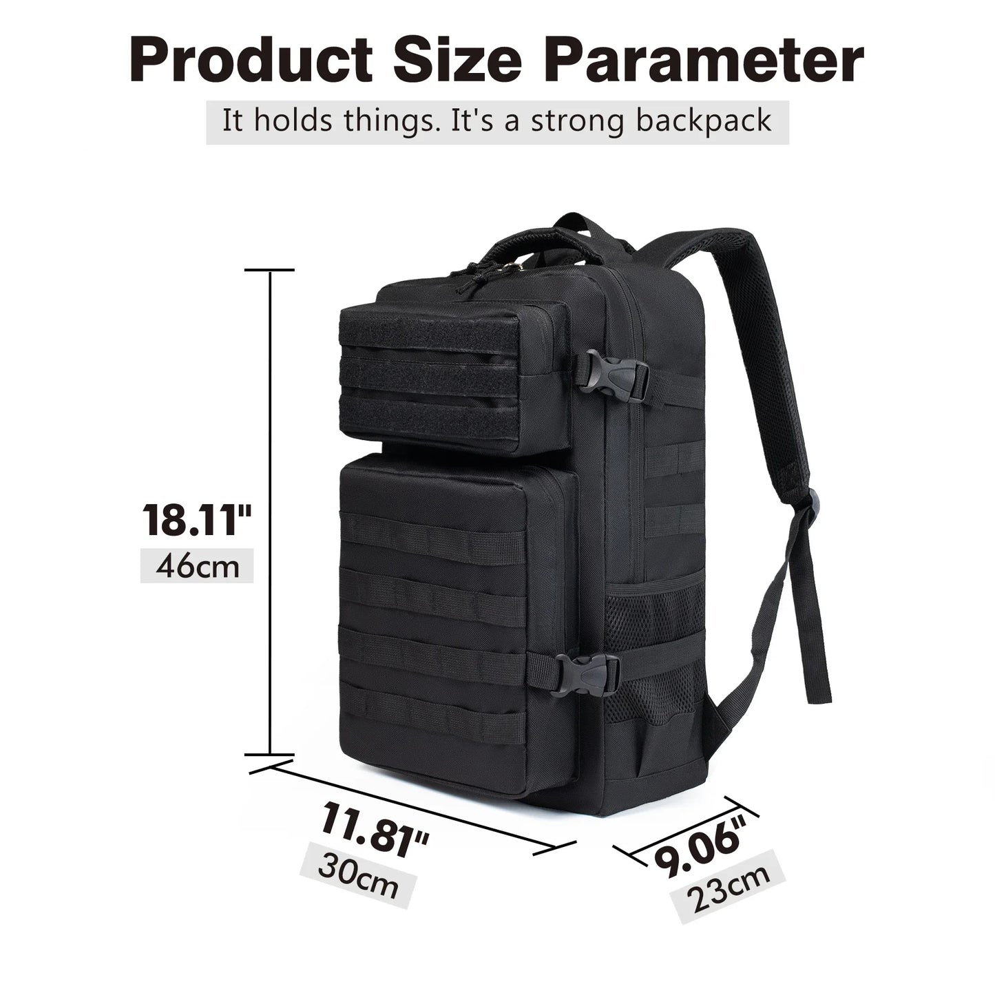 30L Men's Tactical Backpack for Hunting Outdoor Travel Camping Gear Hiking - Durable Travel Backpack