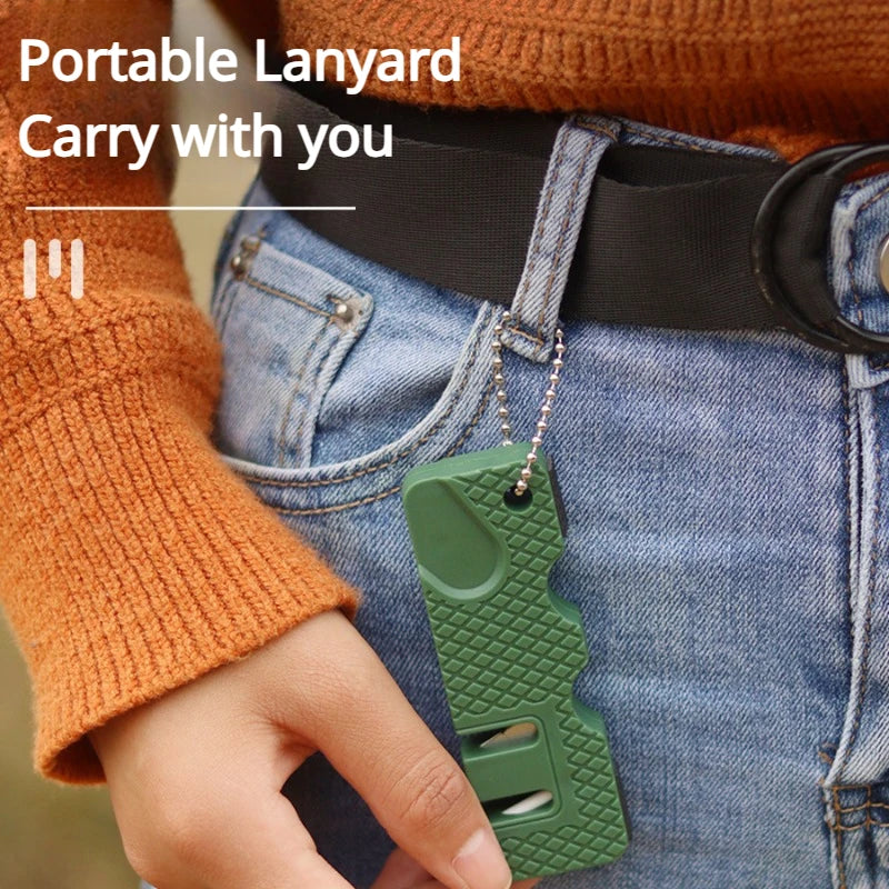 Outdoor Camping Portable Multifunctional Knife Sharpener Camping Multifunctional Knife Sharpening Tool Camping Equipment