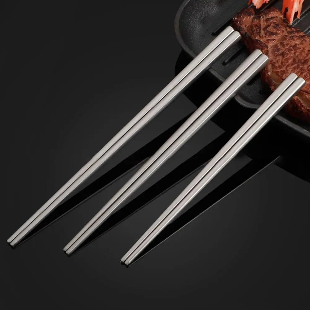 New Portable Titanium Spoon Long Handle Environmental Outdoor Camping Fork Outdoor Picnic Accessories Outdoor Tool