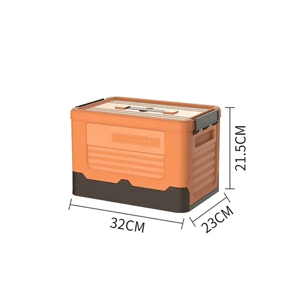 Camping Storage Box Folding Multifunction Space-Saving Plastic Sundries Storages Car Backup Organizer Portable High-Capacity Box