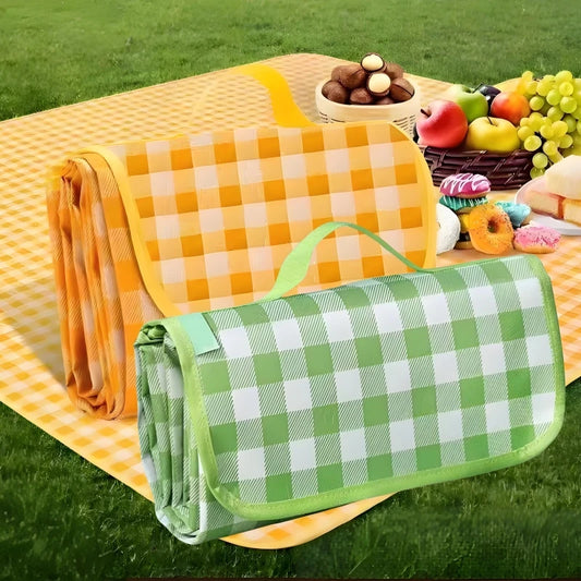 Portable Camping Mat Wear Resistant Camping Grass Mat Waterproof Moisture-proof Picnic Mat For Hiking Beach Travel Outdoor