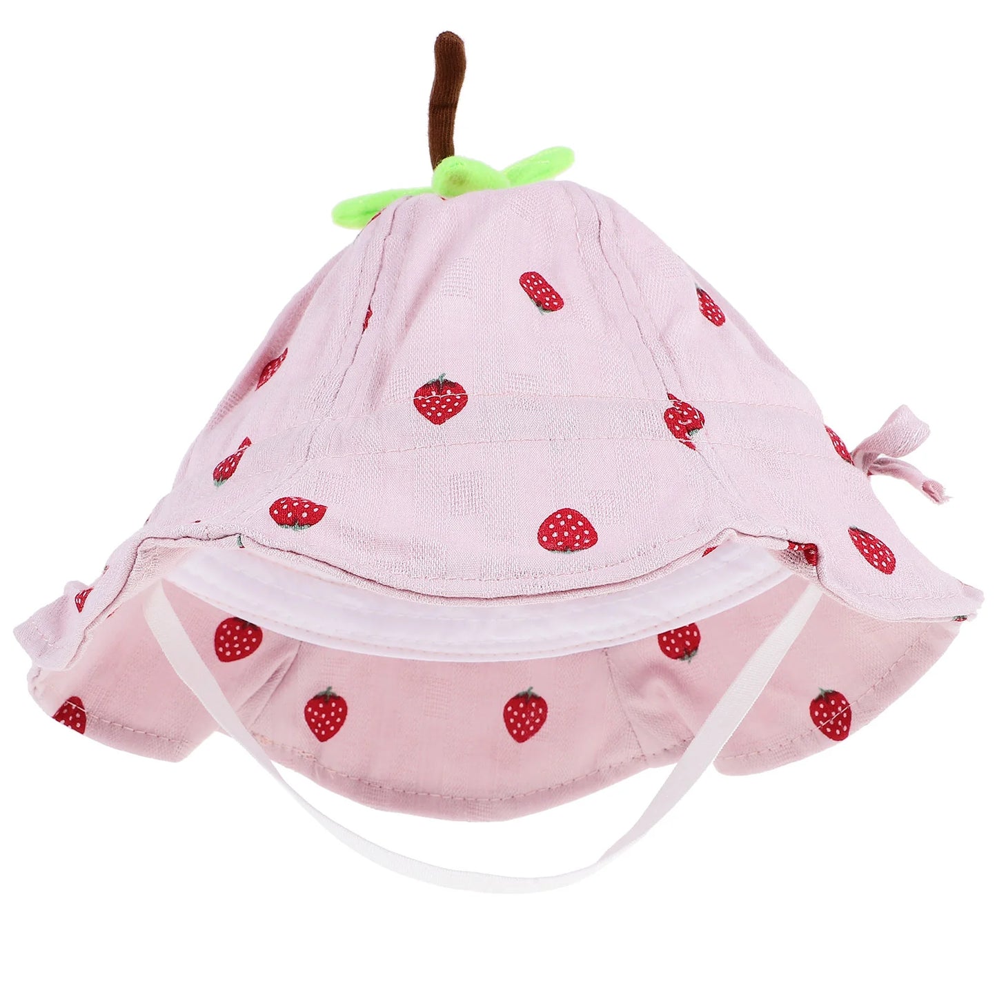 Baby Bonnet UV Protection Hat Kids Sun Fisherman Wide Bucket Pink Toddler