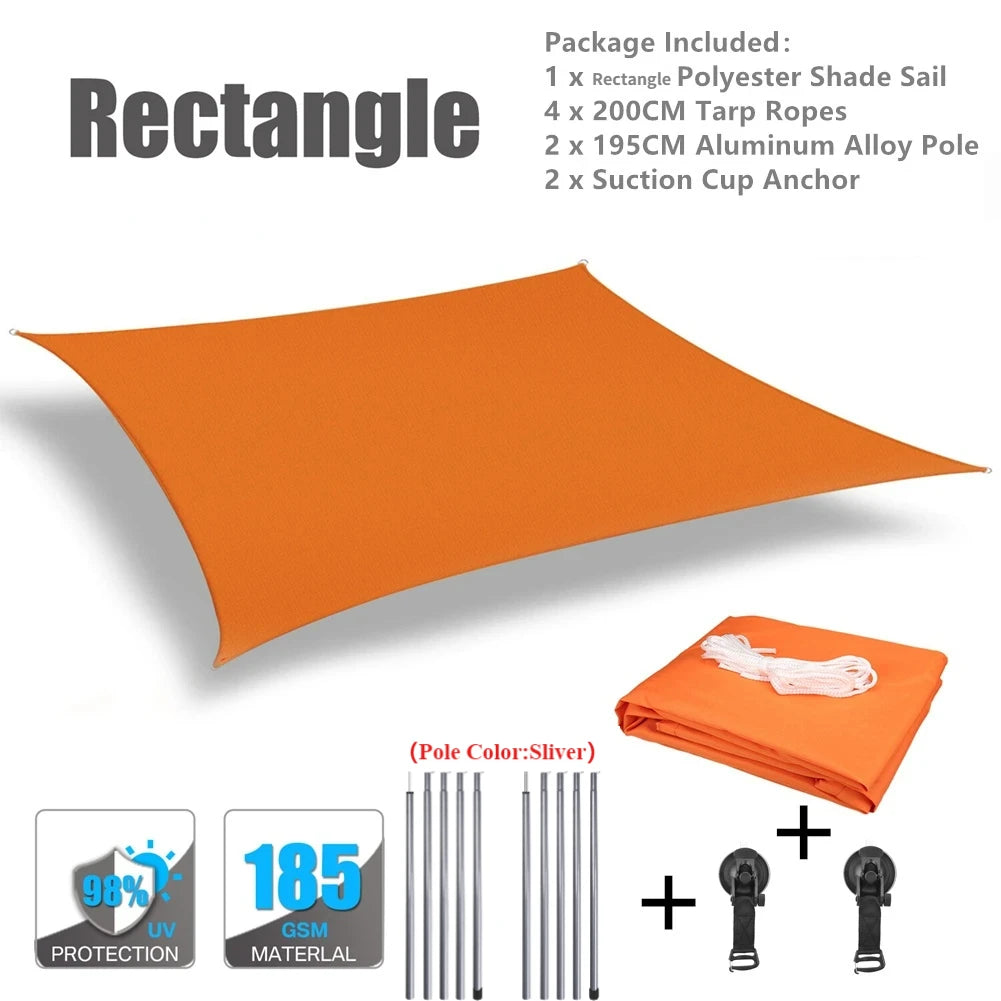 Car Shelter Shade Camping Side Car Roof Top Tent Awning Waterproof UV Portable Camping Tent Automobile Rooftop Rain Canopy