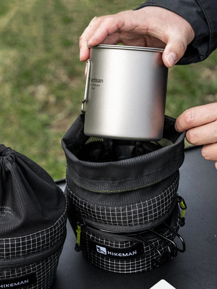 Camping Bowl Storage Bag Outdoor Camping Portable Tableware Storage Bag Multi-Function Storage Bag