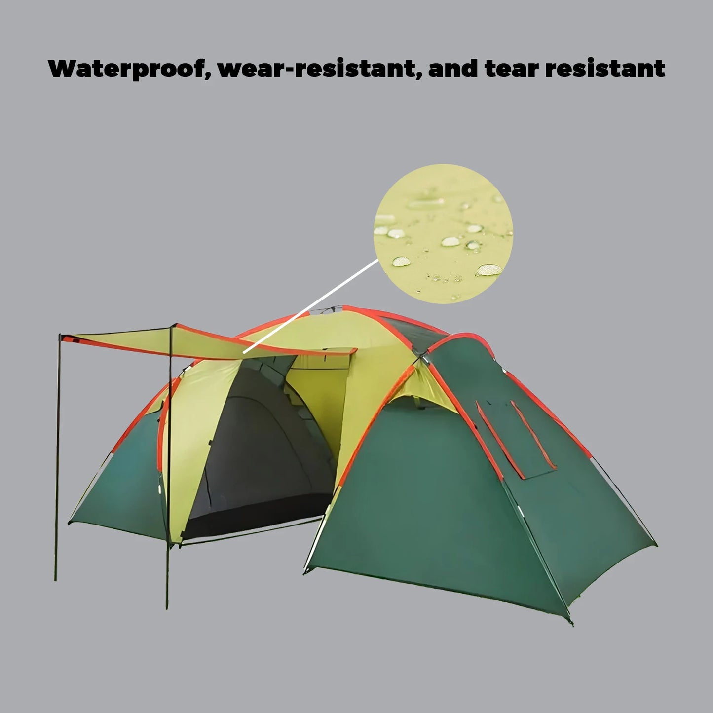 2 room big tents for outdoors camping family  8 person large waterproof all season multi room extreme cold weather cabin heavy