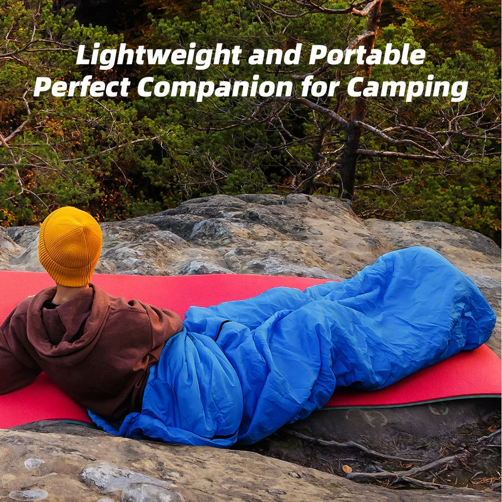 Outdoor Camping Cotton Sleeping Bag Breathable Water-Repellent Windproof Portable Lightweight Backpacking Sleeping Bag
