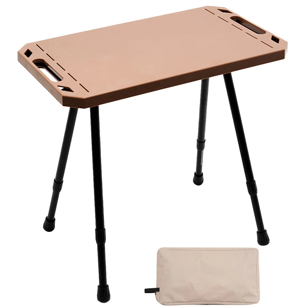 Folding Camping Table Adjustable Height Outdoor Table Lightweight  Aluminium Alloy Tactical Table for Outdoor Indoor Picnic BBQ