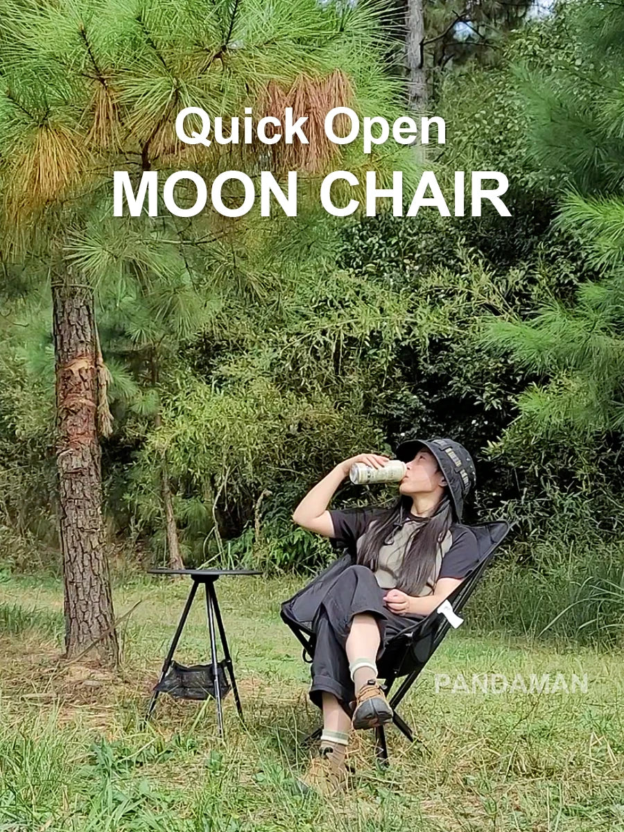 Small Portable Folding Camping Chair Outdoor Backpacking Picnic Travel One Button Quick Open