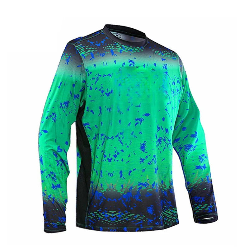Fishing Shirts Long Sleeve Uv Protection Clothing Mens Outdoor Jersey Upf 50 Clothes Performance Breathable Fishing