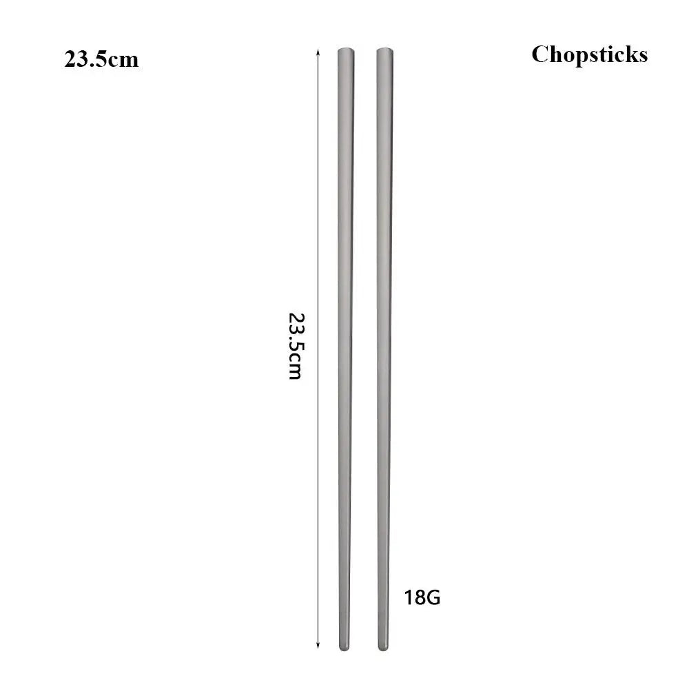 New Portable Titanium Spoon Long Handle Environmental Outdoor Camping Fork Outdoor Picnic Accessories Outdoor Tool