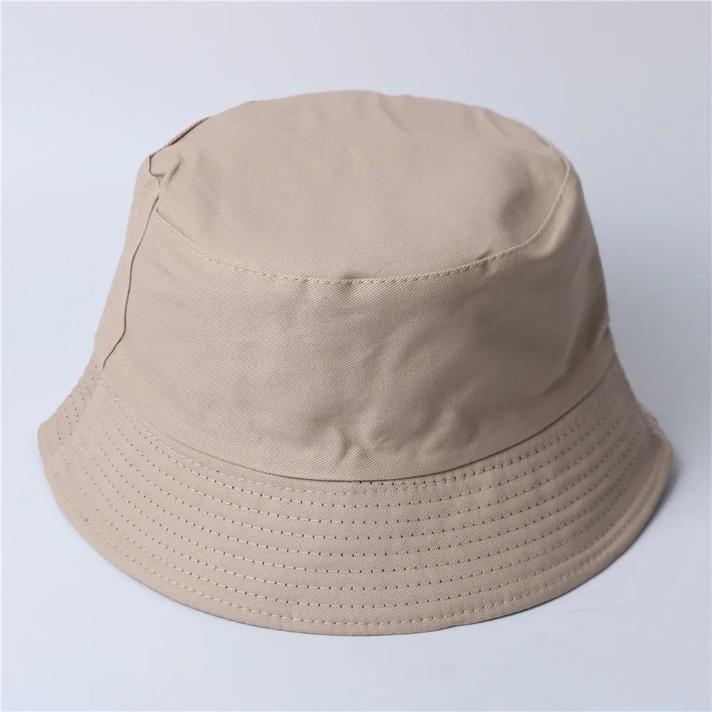 Free Custom LOGO Design Double-sided Bucket Hat Ladies Men Summer Fishing Hat Leisure Fishing Hat Panama  Bob Bucket Gorros