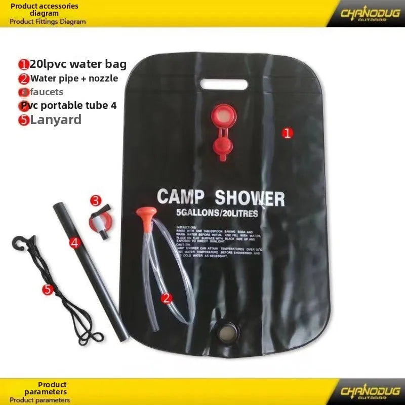 Outdoor Camping Equipment Shower Bag Picnic Picnic Water Storage Bag Outdoor Bath Bag Outdoor Camping Folding Water Storage