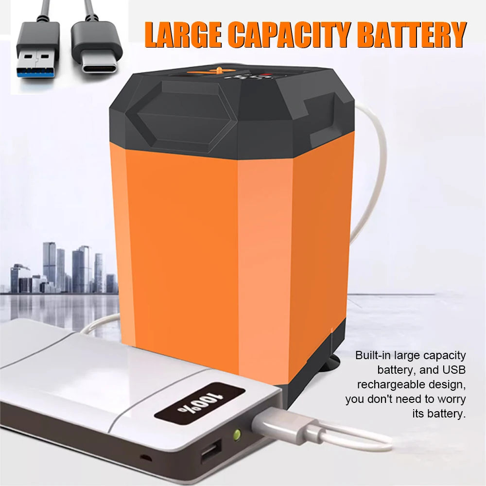 Portable Cordless Camping Shower Outdoor Electric Shower Pump Rechargeable Shower Large Capacity Hiking Traveling Shower Digital