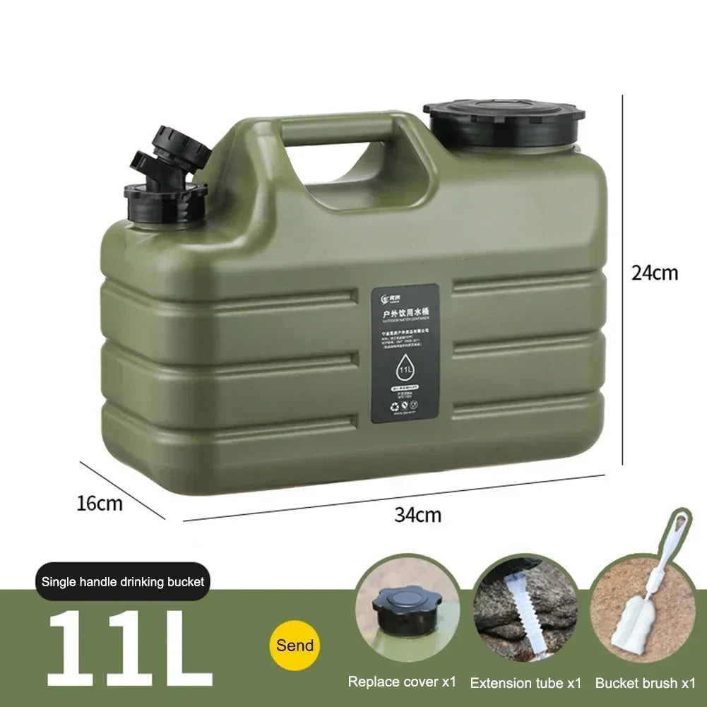 Camping Water Container with Tap Portable Outdoor Camping No Leakage Water Storage Tank for Vehicle Car Washing Camping Fishing