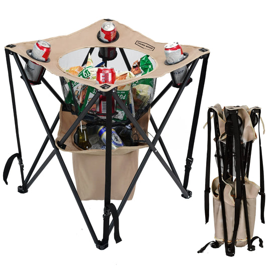 Camping Ice Pack Table Articulely Fusion Ice Pack Practical and Table Features Open Outdoor Smooth New Experience Sturdy, Lightweight and Convenient to Carry