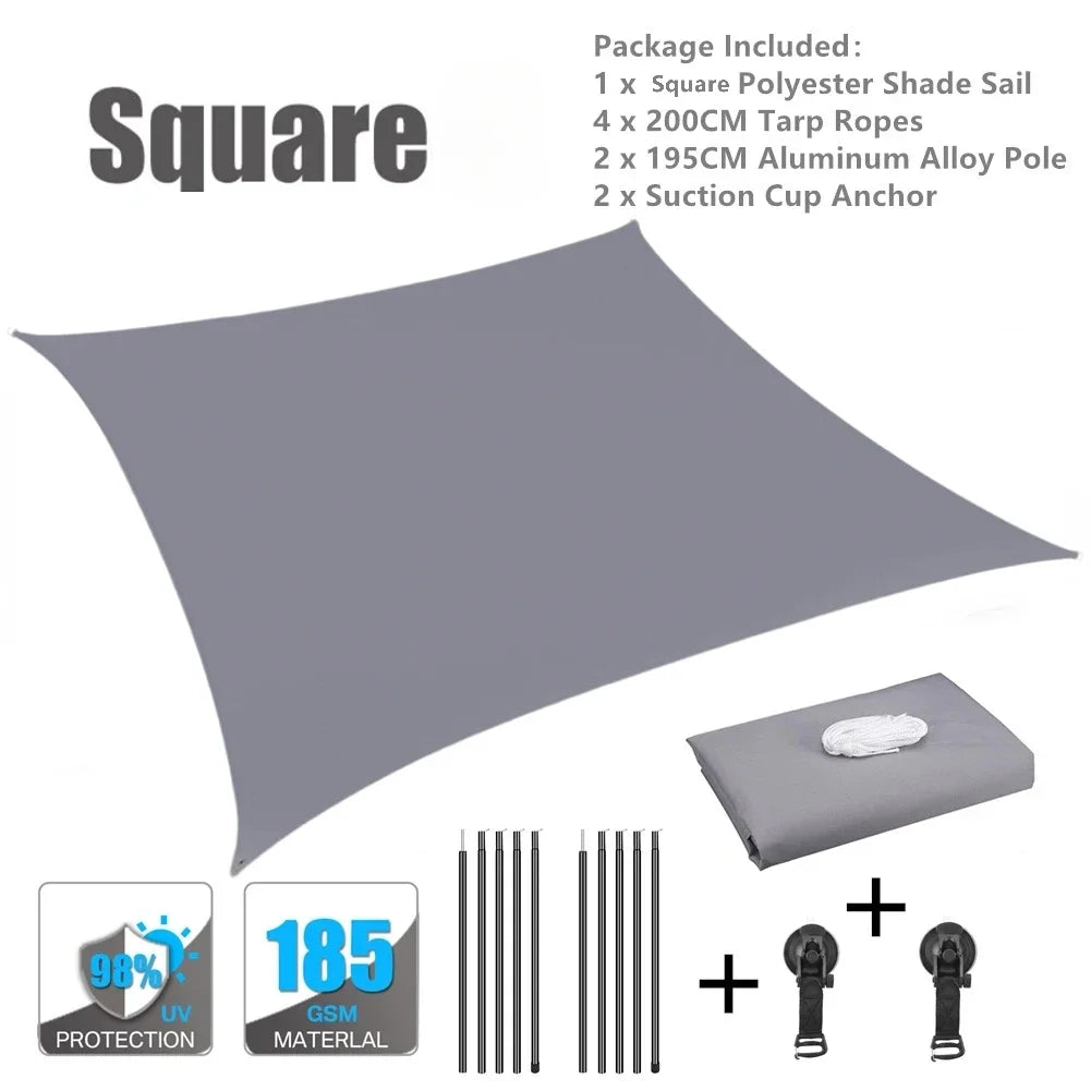 Portable Car Side Awning Tent Waterproof Oxford Awning Anti-UV Car Tent Camping Tailgate Sun Shelter for Camping Fishing Travel