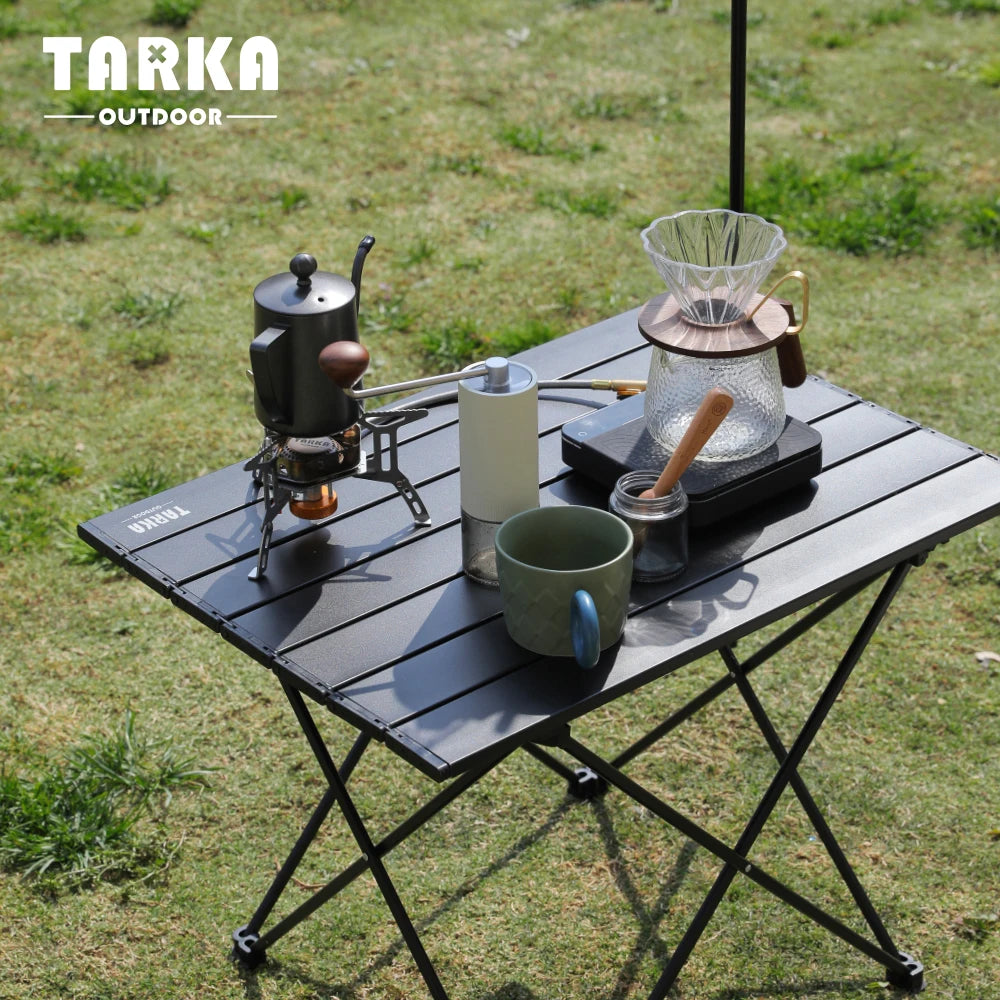 TARKA Foldable Camping Tables Tourist Bbq Picnic Fodling Tables Yard Balcony Garden Portable Aluminum Alloy Tables Camp Supples