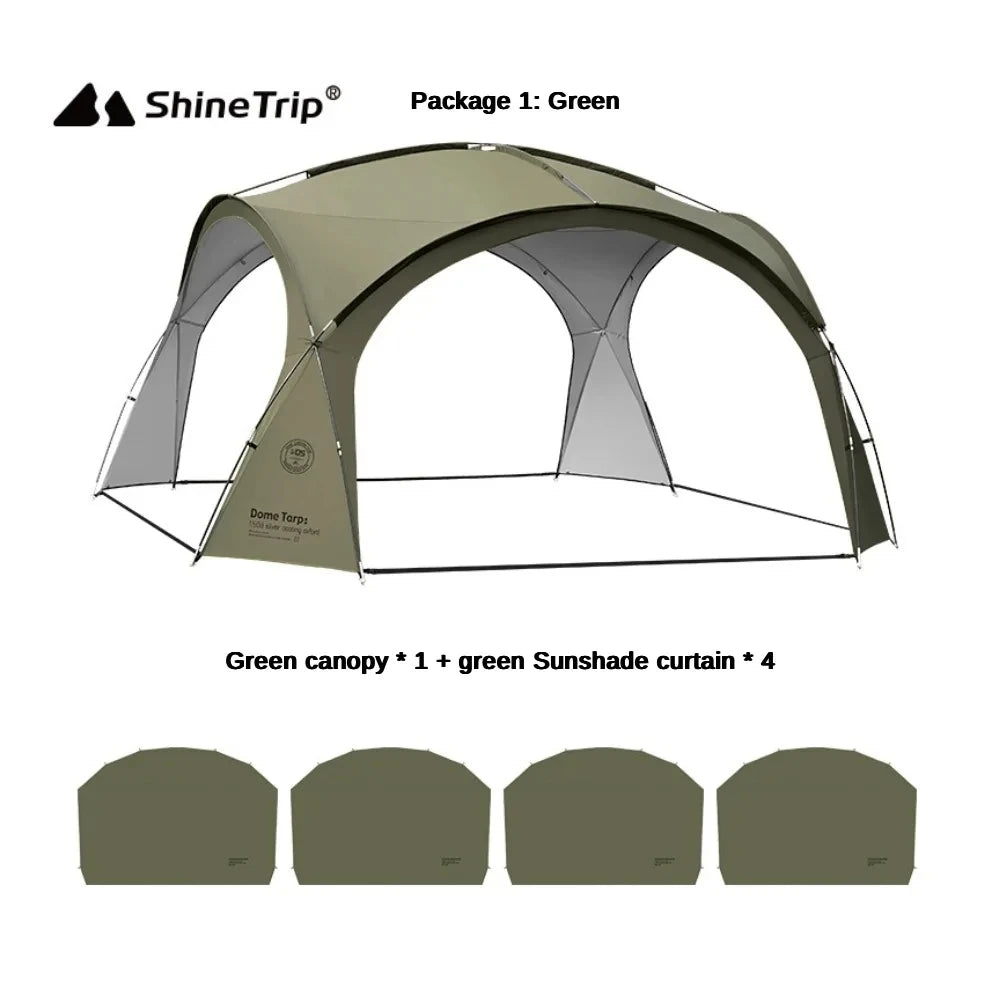 Camping Dome Tents for Outdoor, Tarp or Accessory, Big Canopy, Beach Awning, Waterproof Picnic Tent, 8-10 Persons