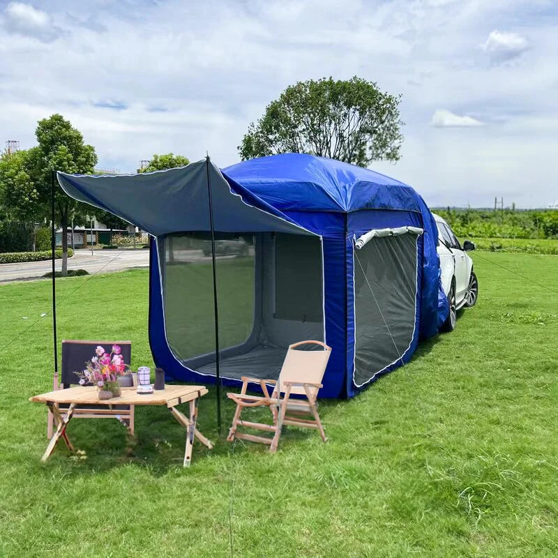 Outdoor Extension Suv Rear Tent for 5-8 People 190t Camping Tent Trunk Car Mounted Tent Camping Equipment