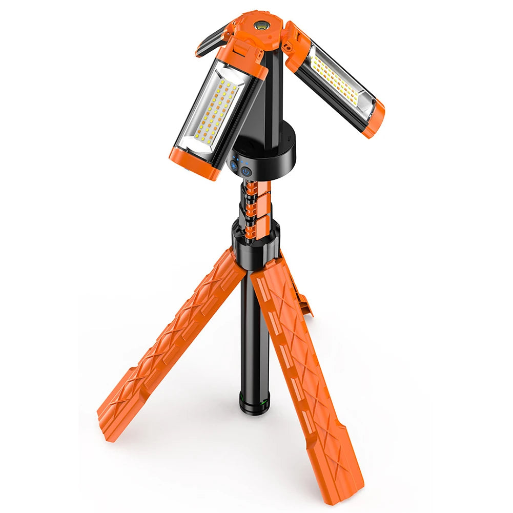 Folding Camping Light LED Work Light Multifunctional Rechargeable Camping Lantern Portable Camping Light for Adventure Fishing