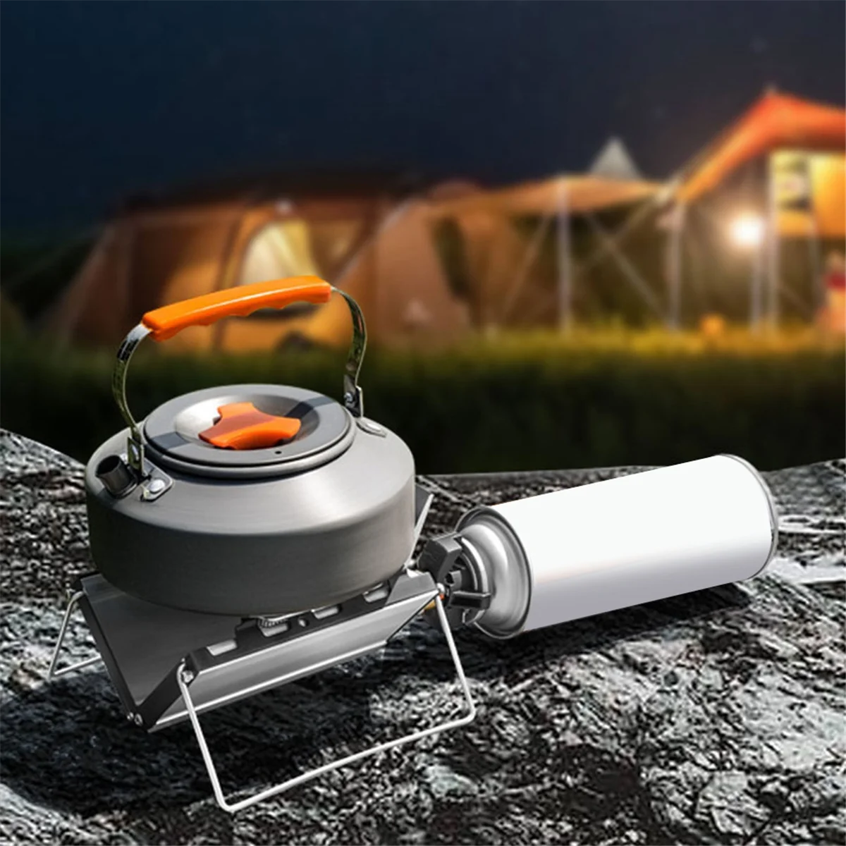 Camping Stove Outdoor Portable Windproof High-Power Cassette Gas Stove Picnic Accessories