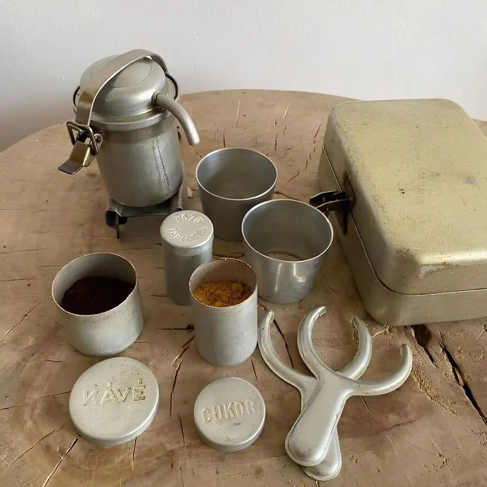 Reusable Extra RARE Collectors Camping Coffee Easy To Clean Multipurpose Camp Cookware Maker Set Portable with Camp Pot Cups