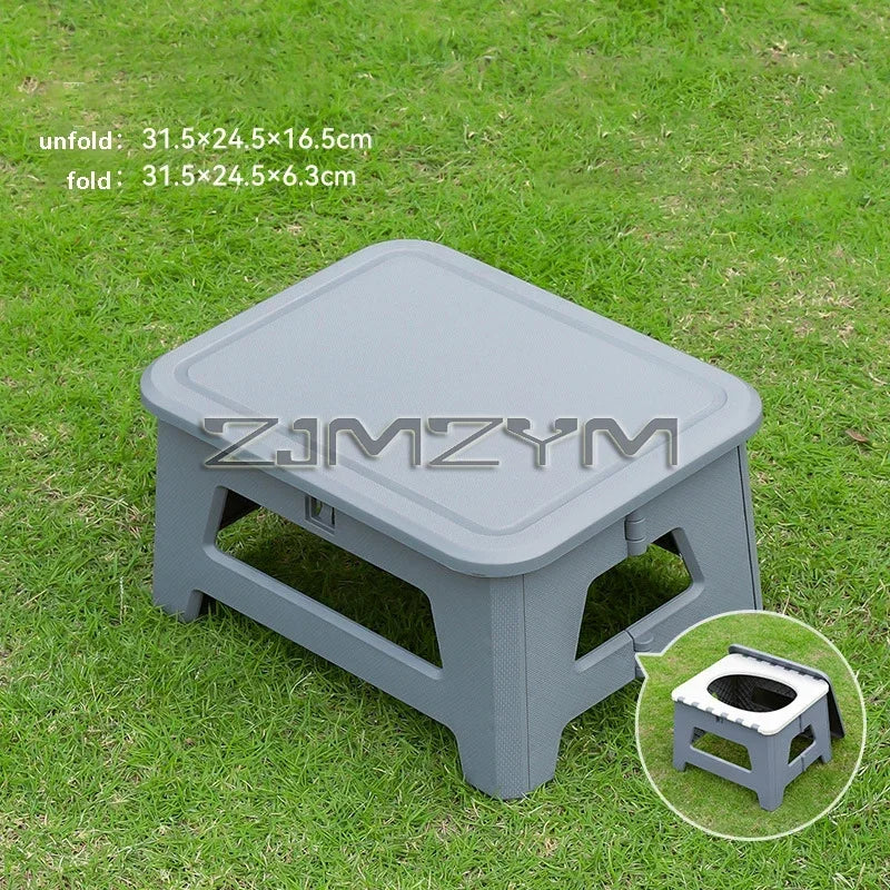 Outdoor Car Toilet Camping Toilet Stool Adult Portable Folding Ladies Travel Emergency Mobile Toilet,변기, 화장실