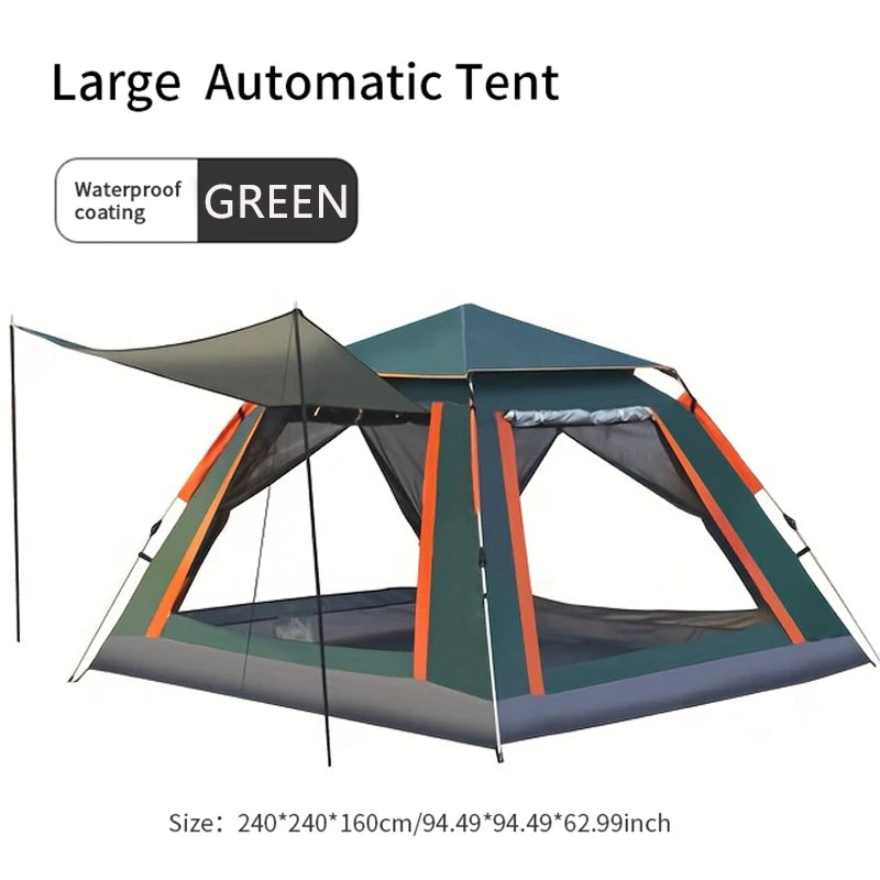 Tent automatic tent free Family tent outdoor camping inside space can accommodate 4-5 people suitable for tourist beach camping