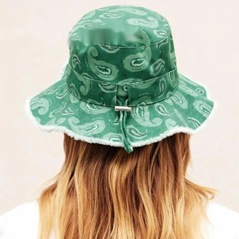 Fishing Hat Wide Brim Cover Sunshade Summer Must Have Item Colorful Painting Drop Shipping