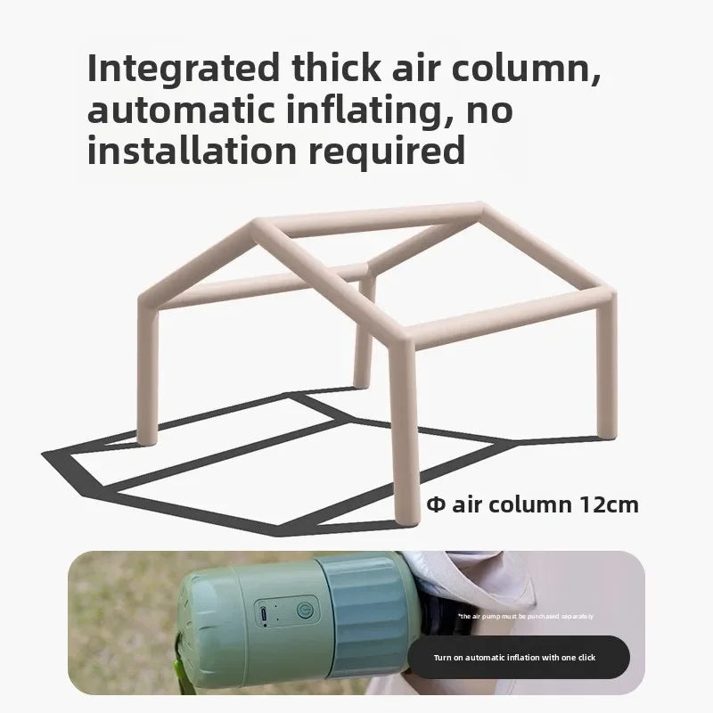 Outdoor Camping Automatic Inflatable Tent Outdoor 2025 New Canopy Two-in-one Camping Family Tent Anti-rain and Sun Protection