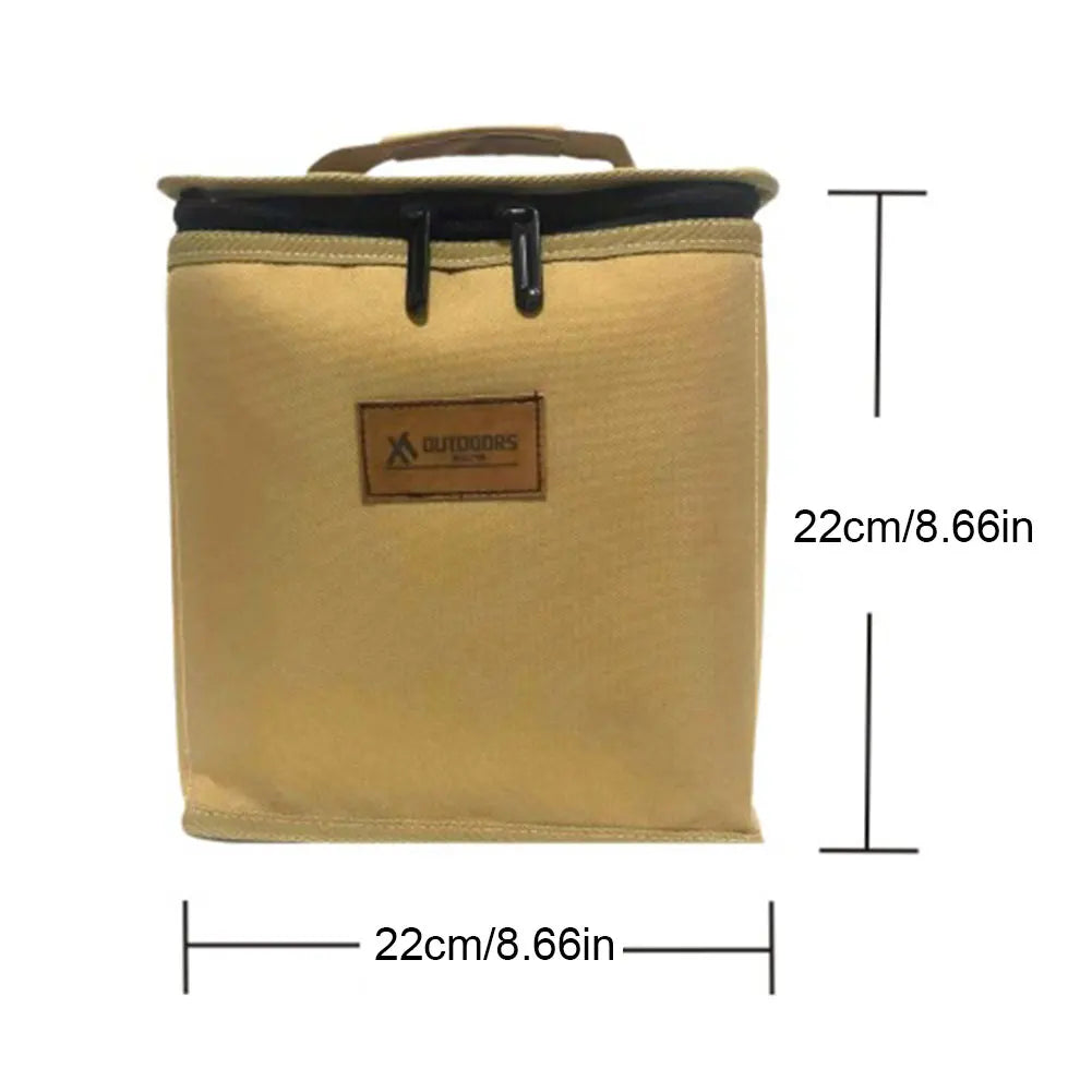 Outdoor Camping Storage Bags for 250g Cassette Furnace Gas Cylinders Organizer Bags Picnic Camp Propane Stove Utensils Handbags