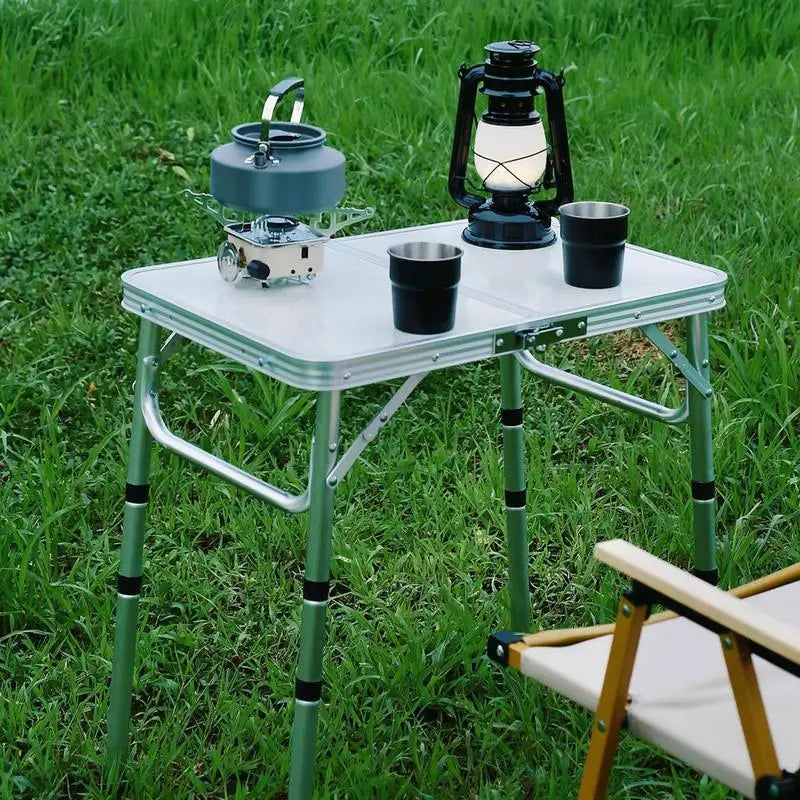 Folding Camping Table 3 Height Adjustable Aluminum Camp Table 3 Height Adjustable Outdoor Furniture Foldable Camp Accessories