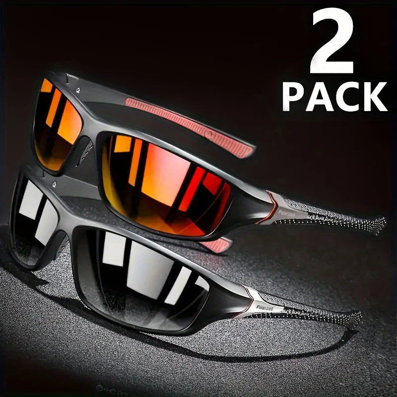 2pairs Fashion Polarized Sports Women's UV Protection Driving Cycling Fishing