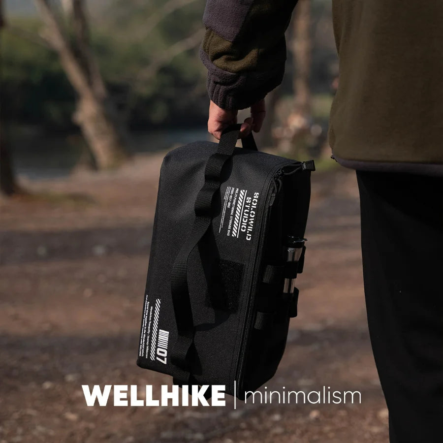 Cross-border Multi-functional Outdoor Camping Large Capacity, Camping Equipment Storage Bag,  Tableware Tools, Gas Tank Sundries