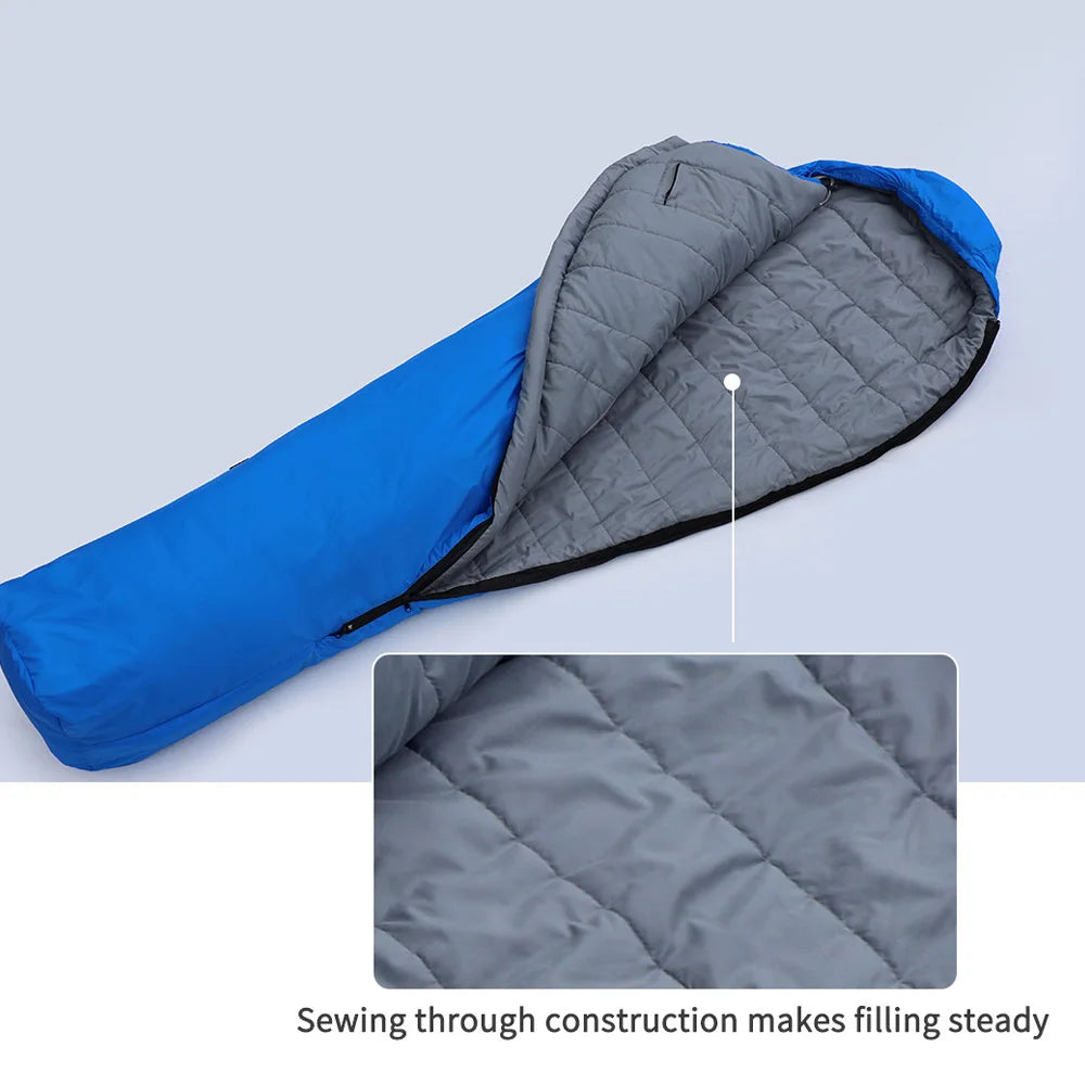 Outdoor Camping Cotton Sleeping Bag Breathable Water-Repellent Windproof Portable Lightweight Backpacking Sleeping Bag