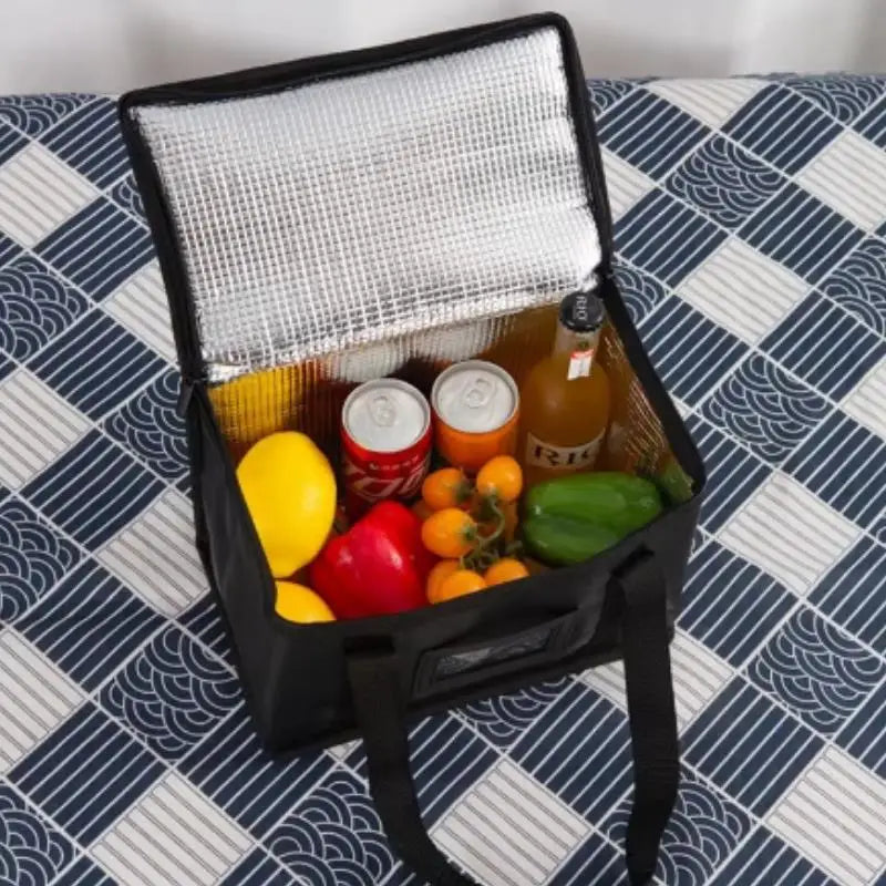 40l Insulated And Refrigerated Bag, Large Capacity Portable Lunch Bag, Zipper Picnic Camping Tin Foil Food Ba