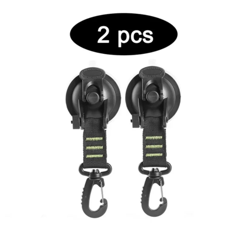 4Pcs Car Tent Suction Cups Buckle Side Round/Triangular Awning Anchors Outdoor Camping Tent Suckers Anchor Securing Hook