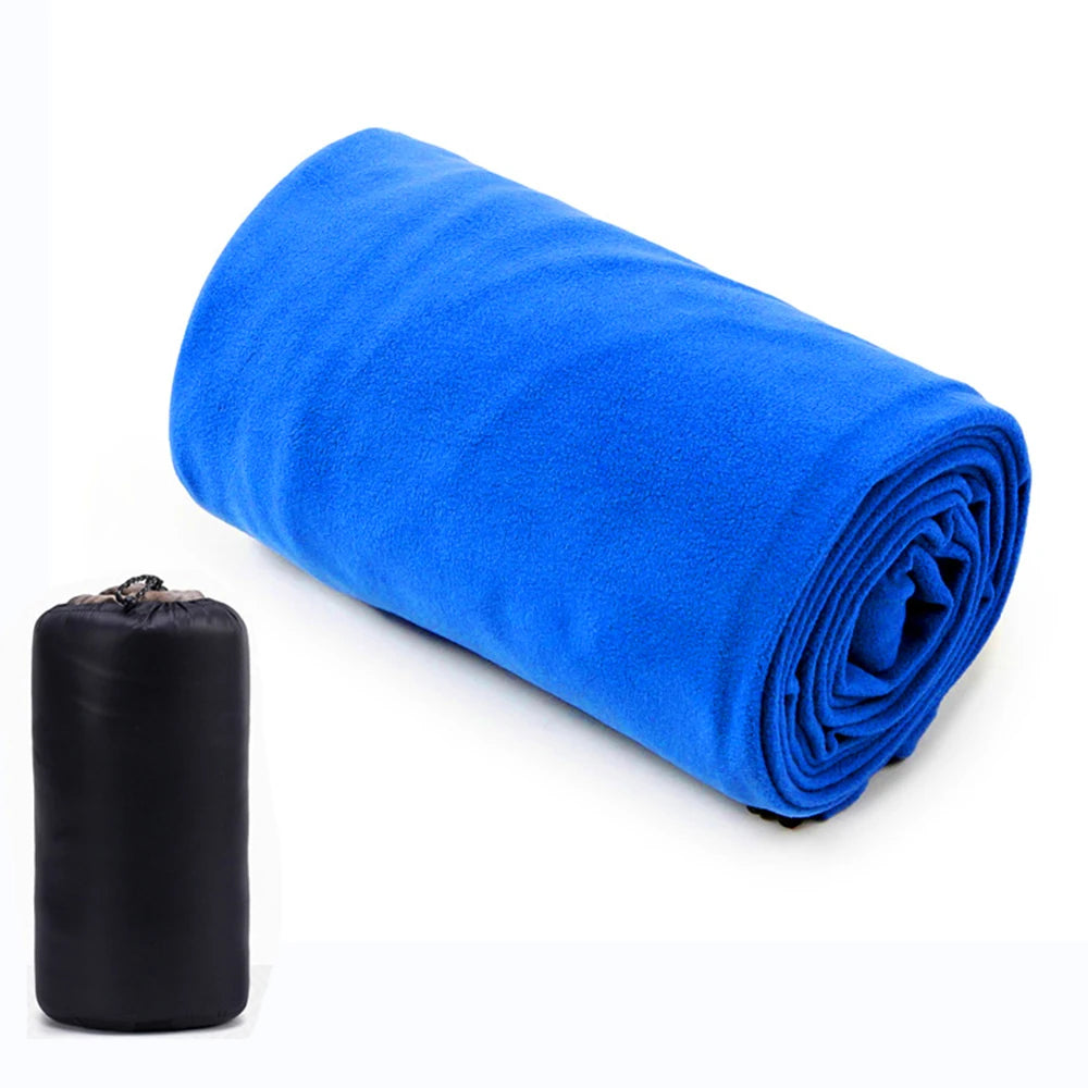 Outdoor fleece sleeping bag 180x80cm single down sleeping bag inner lining warm sleeping bag outdoor camping and travel supplies
