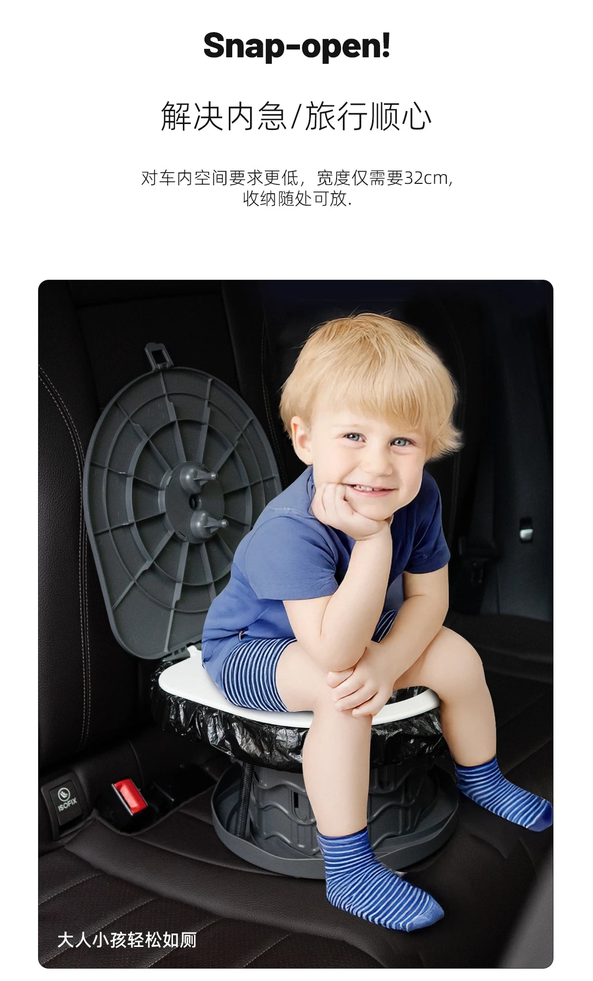 Ultra-Light Foldable Camping Toilet – Portable Outdoor Toilet for RV, Hiking, Emergency, Multi-Function As Stool