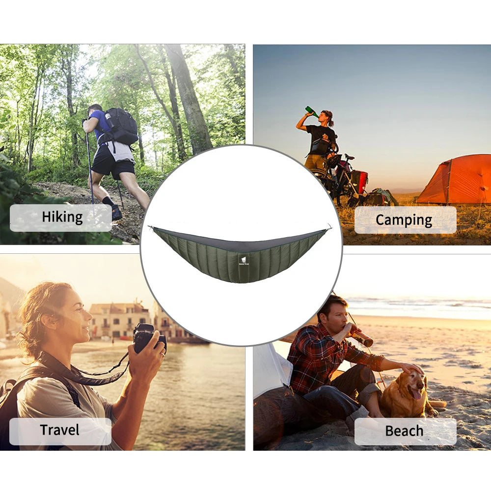 Portable Hammock Underquilt Winter Cold Weather Warm Under Quilt for Outdoor Camping Hiking Traveling Supplies