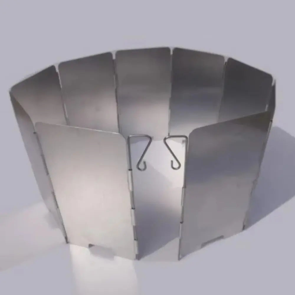 9 Plates Camping Cooking Wind Shield Foldable Windproof Camp Stove Windshield Picnic Cookware Camping Equipment Travel