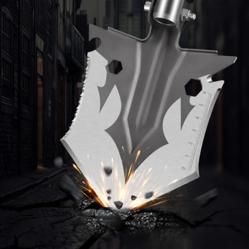 Outdoor Multifunctional Shovel Outdoor Camping Folding Collapsible Shovel Outdoor Survival Non-slip Handle Adjustable Tools