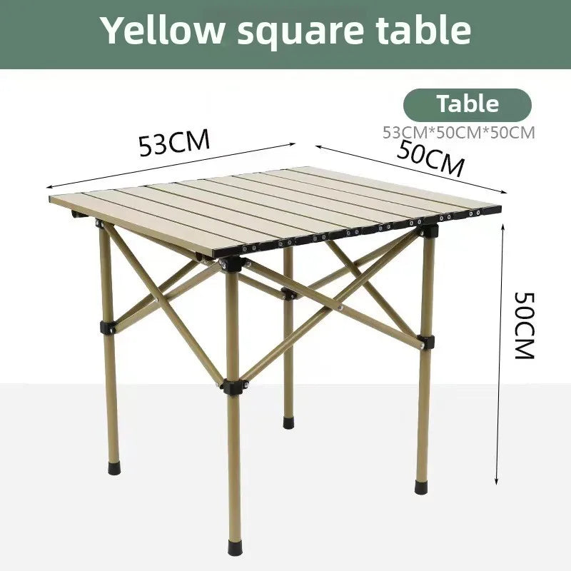 Outdoor Picnic Folding Desk Easy To Install Portable Camping Barbecue Table Sturdy Durable Egg Roll Tables Beach Leisure Desks