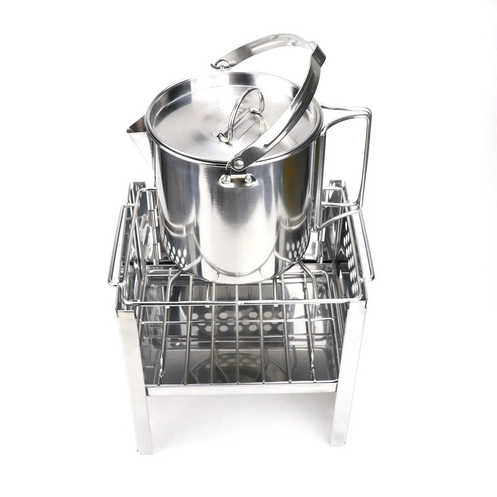 Camping  Pot, Coffee Maker, Camp Cooking Pot , 1200ml Camping Cup for Camping Hiking Backpacking,