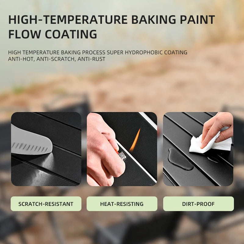 Camping Folding Table Mounted Rent House Picnic Table Portable Egg Roll Table Picnic Outdoor lightweight Camp BBQ Grill Table